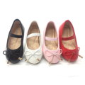 New Korean Girls' Single Shoes Bow Black